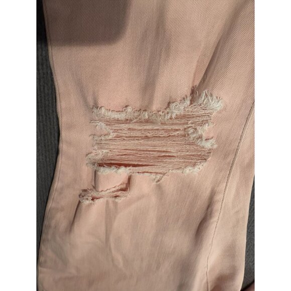Judy Blue Wide Leg Distressed Jeans |‎ Baby Pink | Size 16W - Picture 12 of 16